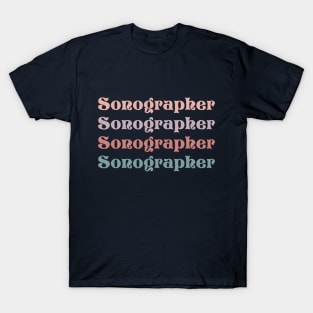 Thank you sonographer appreciation funny cardiac sonographer T-Shirt